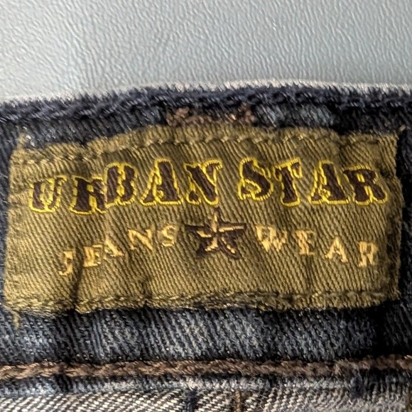 Urban Star Jeans Men 36x30 Blue Dark Wash Straight Leg Stretch Denim - Picture 6 of 13